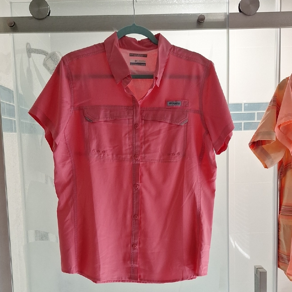 Columbia Pink Button Down Shirt
